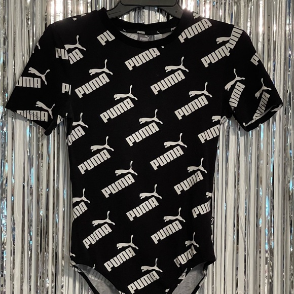 Puma Black and White Logo Bodysuit - Picture 1 of 4